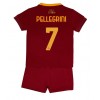 AS Roma Lorenzo Pellegrini #7 Hemmaställ Barn 2022-23 Korta ärmar (+ Korta byxor)